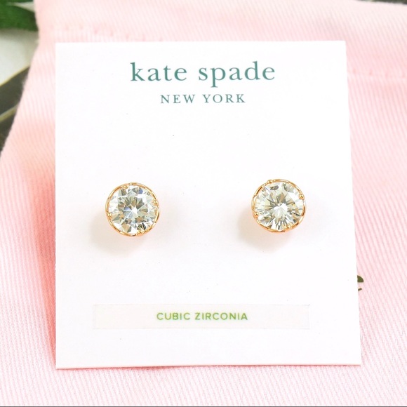 Kate Spade that sparkle CZ Round Earring Rose Gold